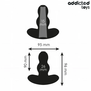 ADDICTED TOYS - ZATYCZKA ANALNA PUSTA ROZMIAR M 9,6 CM